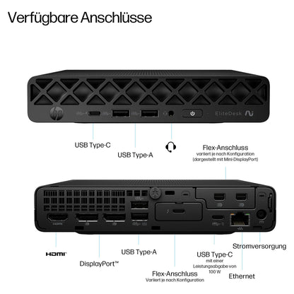 HP EliteDesk 8 Mini G1a AMD Ryzen AI 7 350 32GB 512GB/SSD W11P 1J Gar (DE)