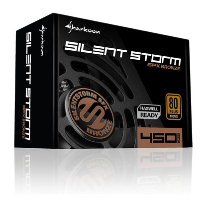 450W Sharkoon SilentStorm SFX Bronze 450W (schwarz, 2x PCIe, 450 Watt)