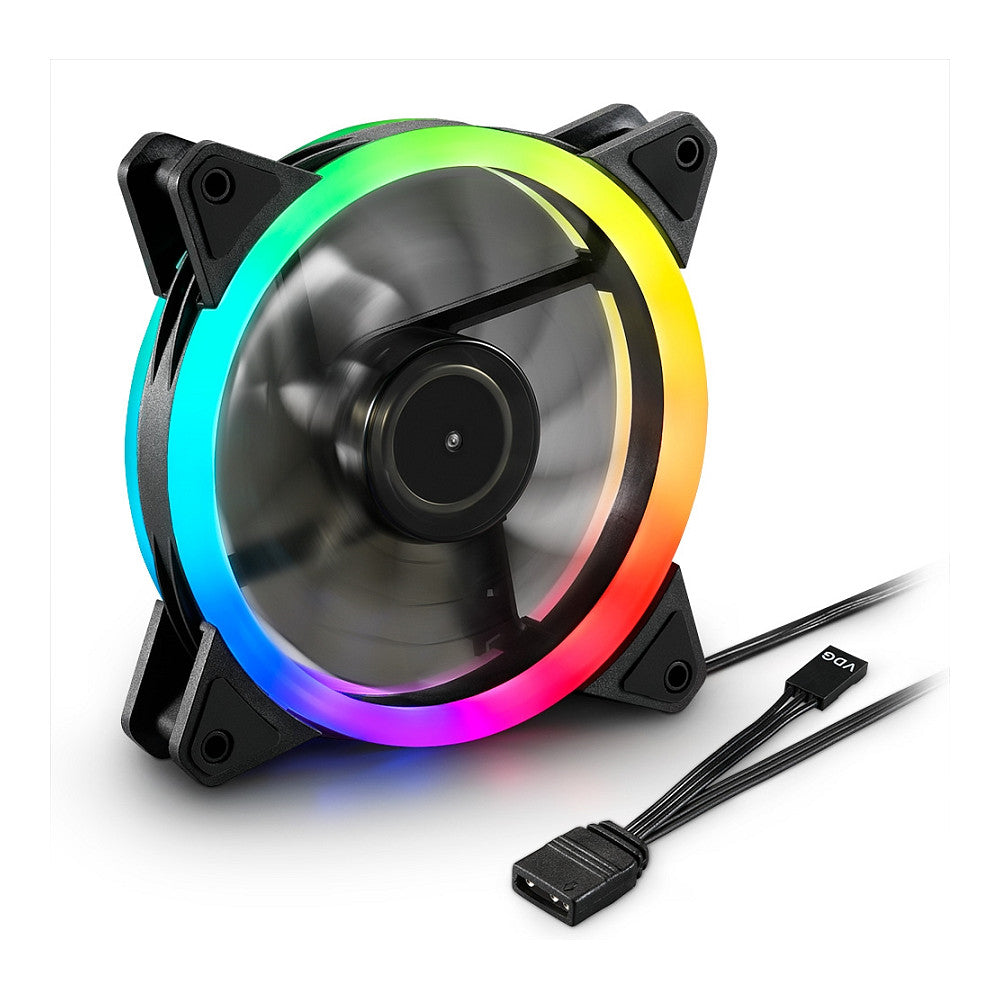 120mm Sharkoon SHARK Blades RGB Fan (schwarz, 120 mm)