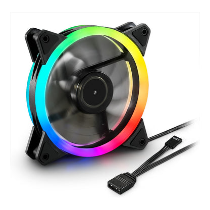 120mm Sharkoon SHARK Blades RGB Fan (schwarz, 120 mm)