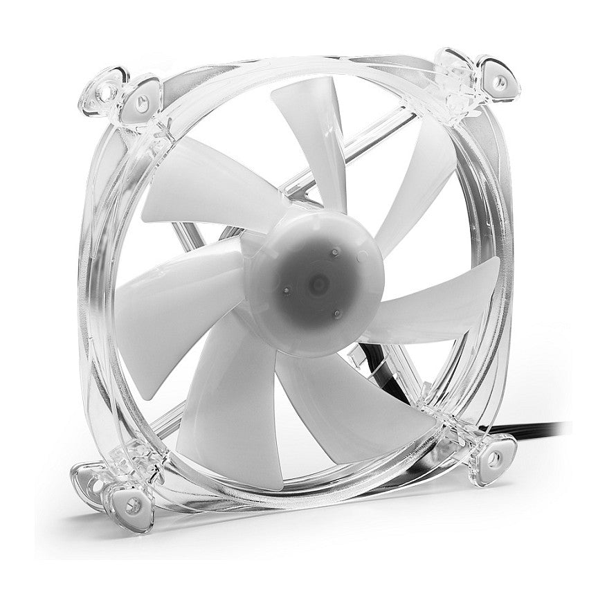 120mm Sharkoon SHARK Disc PWM RGB Fan (transparent, 120 mm)