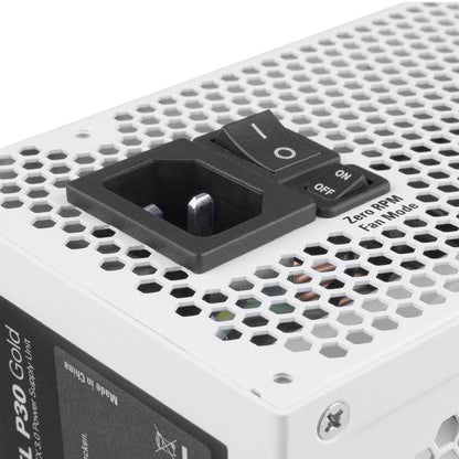 1000W Sharkoon REBEL P30 Gold 1000W ATX3.0 (wei, 1x 12VHPWR, 4x PCIe, Kabel-Management, 1000 Watt)