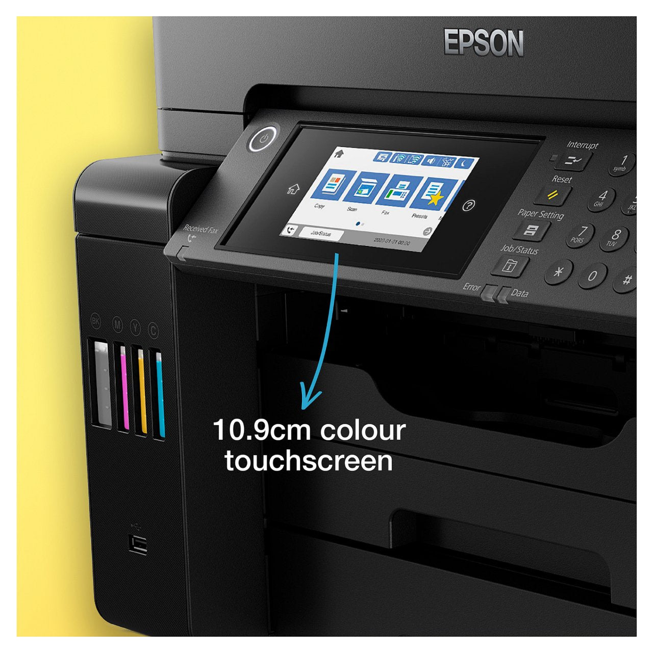 EPSON EcoTank ET-16655 MFP colour inkjet ITS A3 25ppm Print 550sheets USB LAN Wi-Fi Black