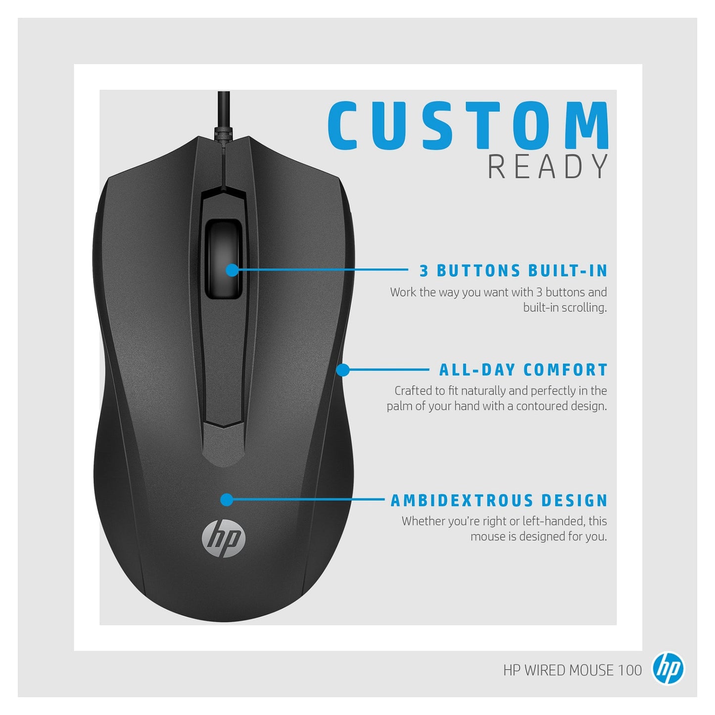 HP Maus kabelgebunden schwarz
