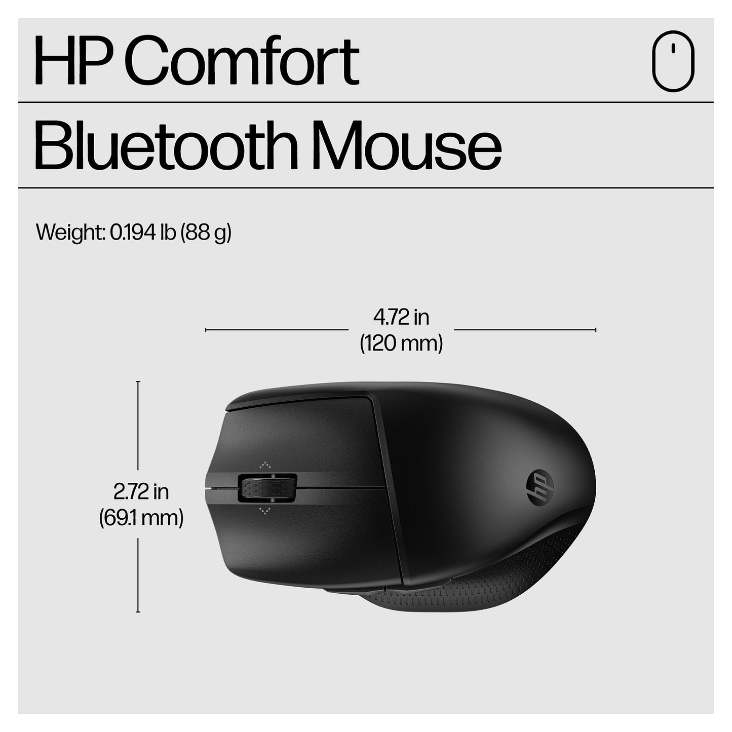 HP 480 Comfort Bluetooth Mouse-EURO (P)