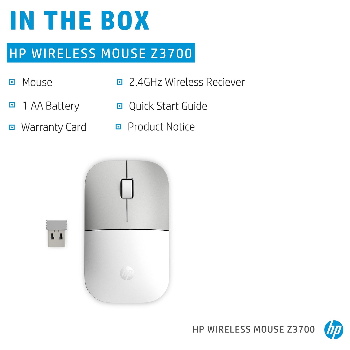 HP Z3700 Ceramic Wireless Mouse (P)