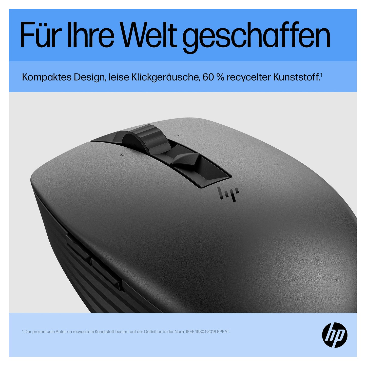 HP Maus 710 Kabellos BT/USB-A/C-Empfänger 7 Tasten Schwarz
