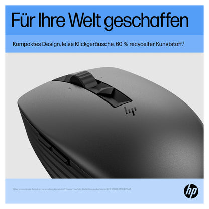HP Maus 710 Kabellos BT/USB-A/C-Empfänger 7 Tasten Schwarz