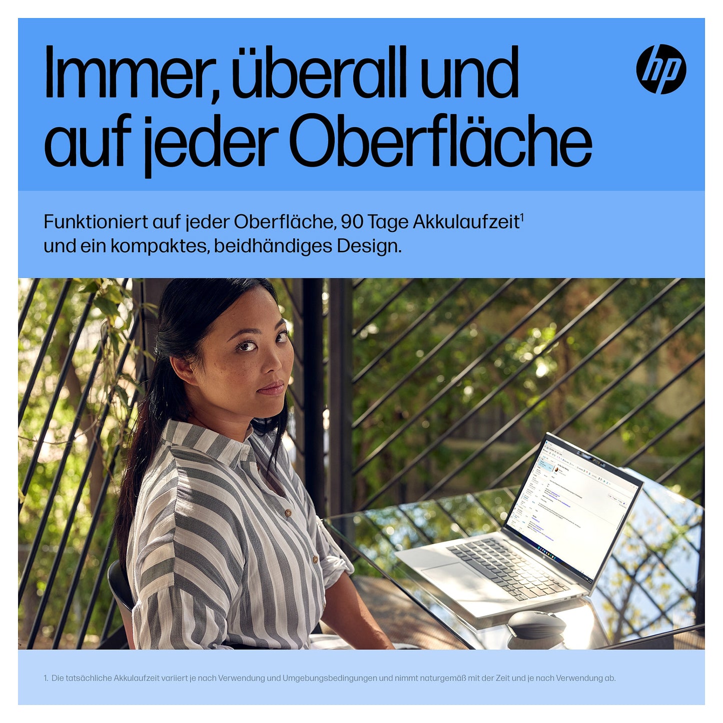 HP Maus 710 Kabellos BT/USB-A/C-Empfänger 7 Tasten Schwarz