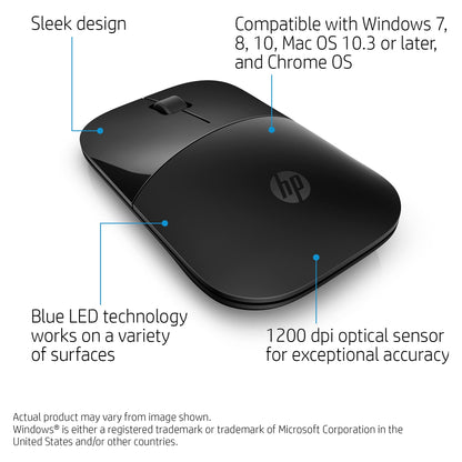 HP Maus Z3700 kabellos schwarz