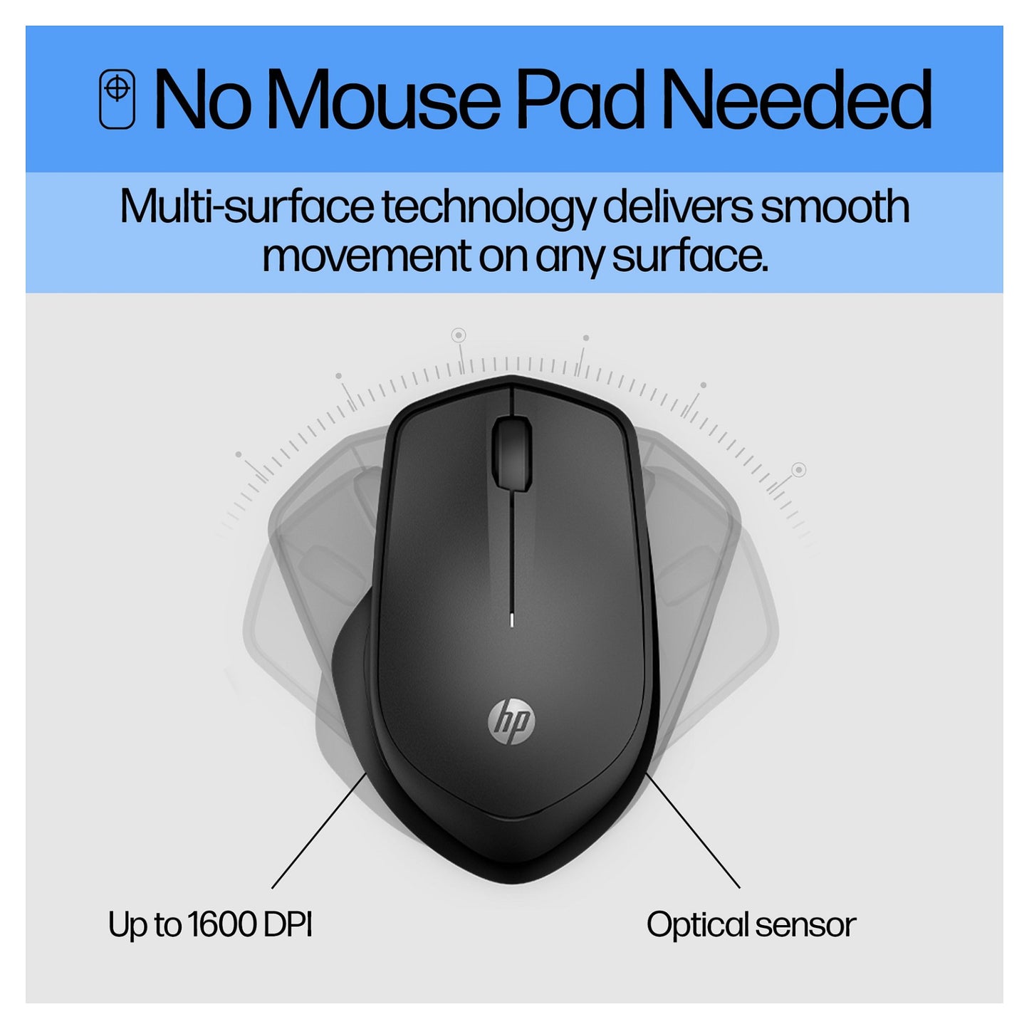 HP 280 Silent Maus kabellos schwarz