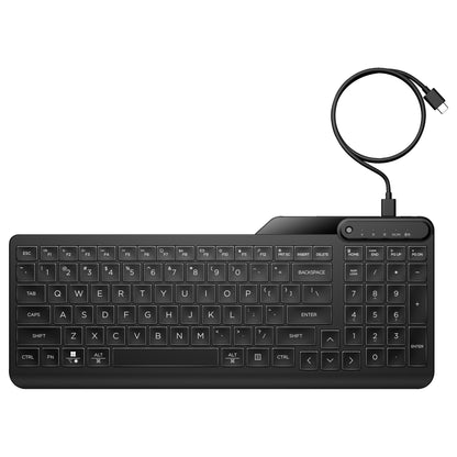 HP 405 Multi-Device Backlit Wired Keyboard