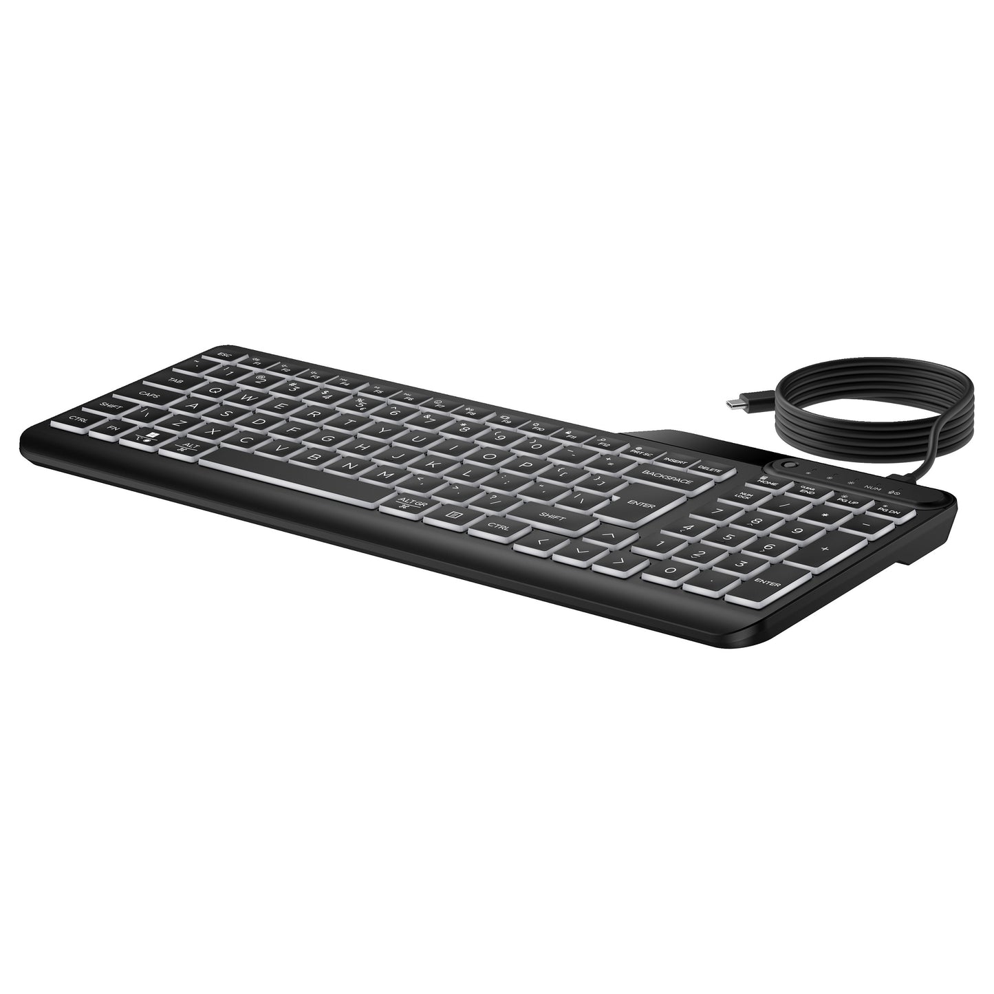 HP 405 Multi-Device Backlit Wired Keyboard