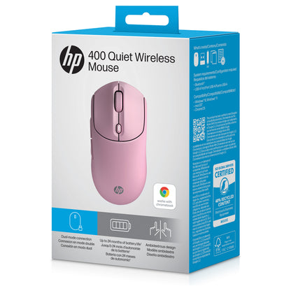 HP 400 Quiet Pink Wireless Mouse EURO (P)