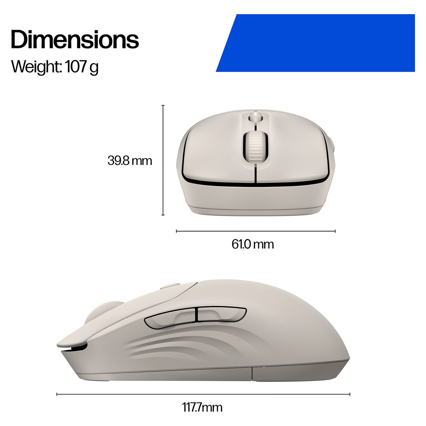 HP 400 Quiet Maple Wireless Mouse EURO (P)