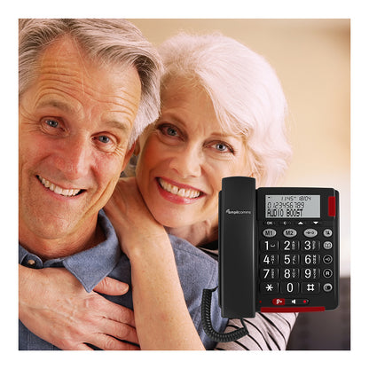 amplicomms BIGTel 48 Plus, Grotastentelefon Dark Grey