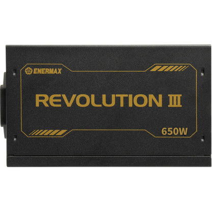650W Enermax Power Supply 650W Revolution3 80+ Gold Black FULLMOD