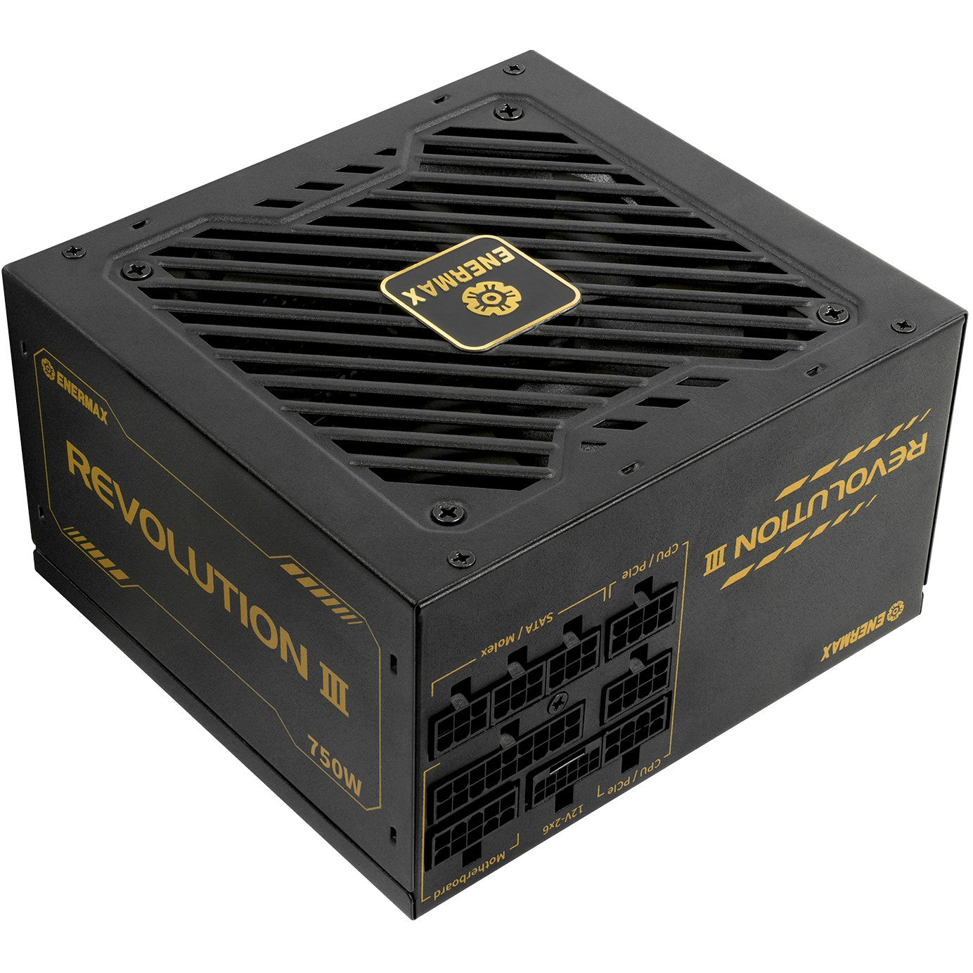 750W Enermax Power Supply 750W Revolution3 80+ Gold Black FULLMOD