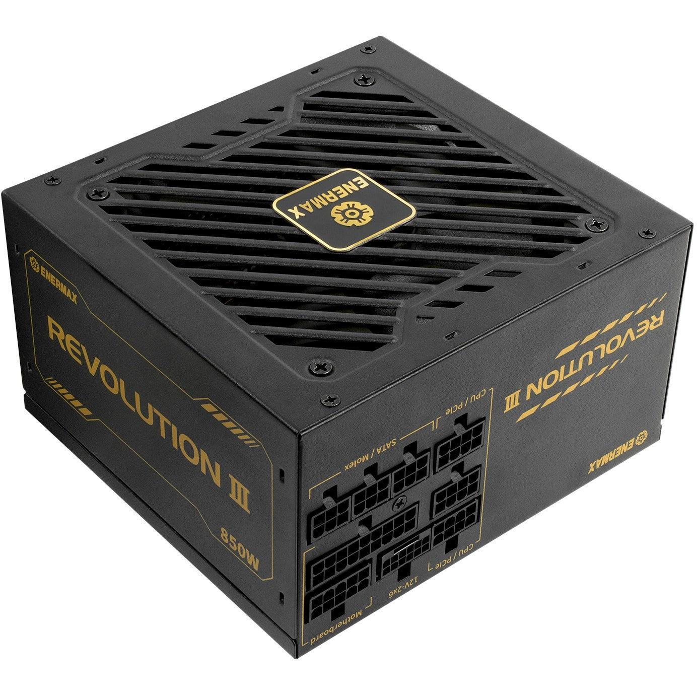 850W Enermax Power Supply 850W Revolution3 80+ Gold Black FULLMOD