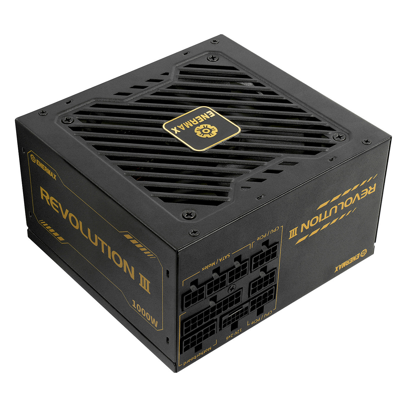1000W Enermax Power Supply 1000W Revolution3 80+ Gold Black FULLMO