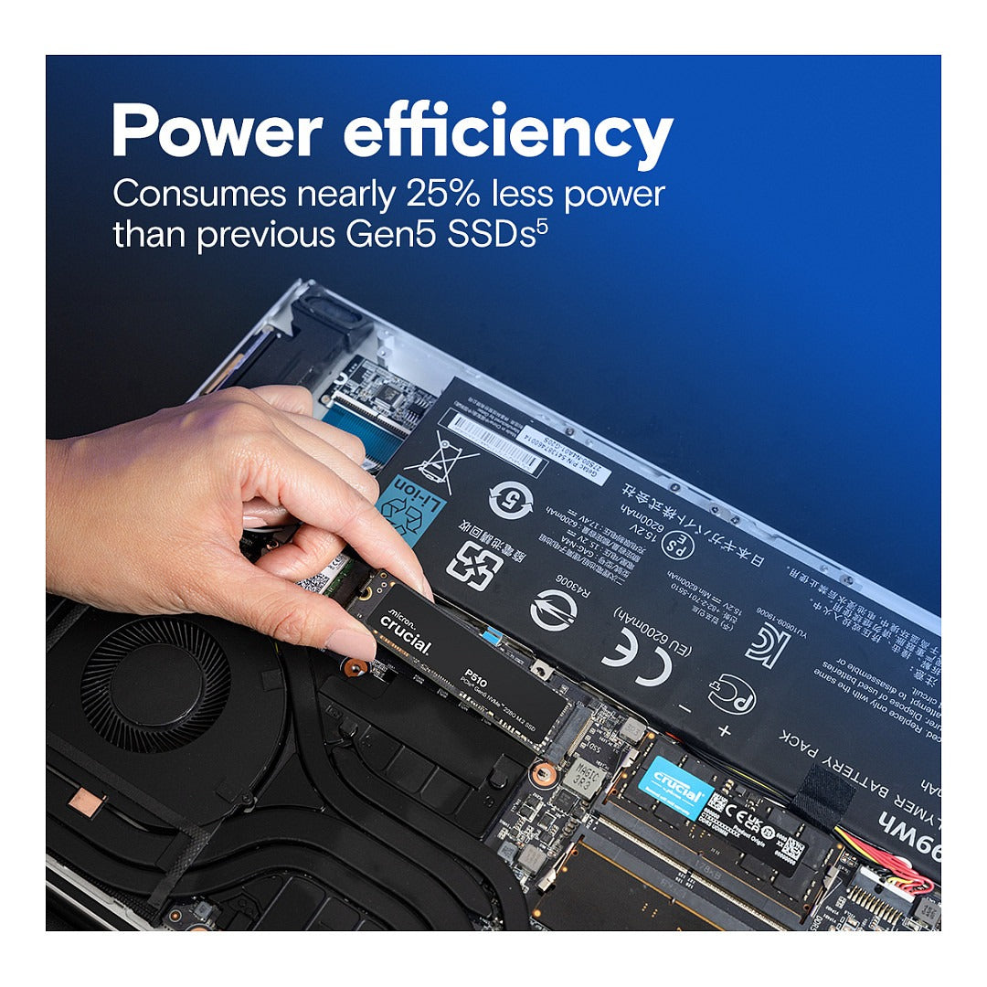 M.2 2TB Crucial P510 PCIe Gen5 NVMe