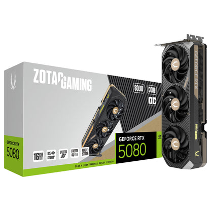 RTX 5080 16GB ZOTAC GAMING SOLID CORE OC GDDR7 Fan