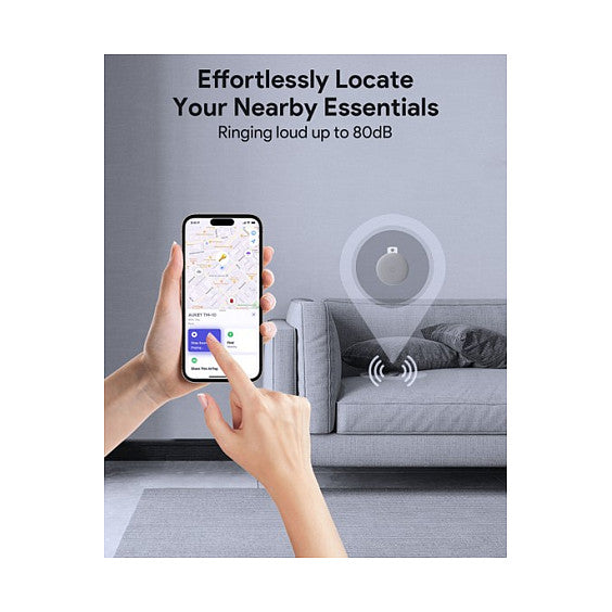 Aukey Track Mate 1 BT Tracker with Find My Dark Gray