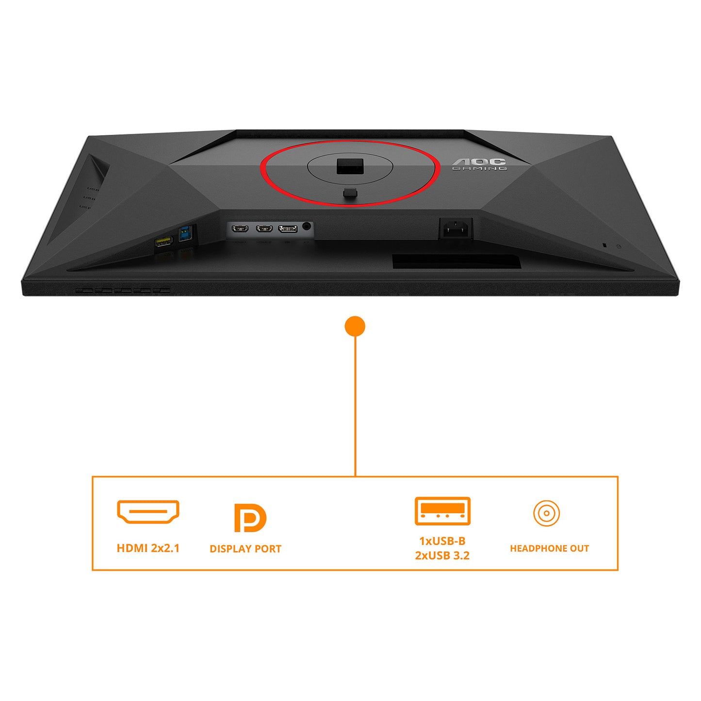 68,6cm (27") U27G4R 16:09 2xHDMI+DP+USB IPS bl./red