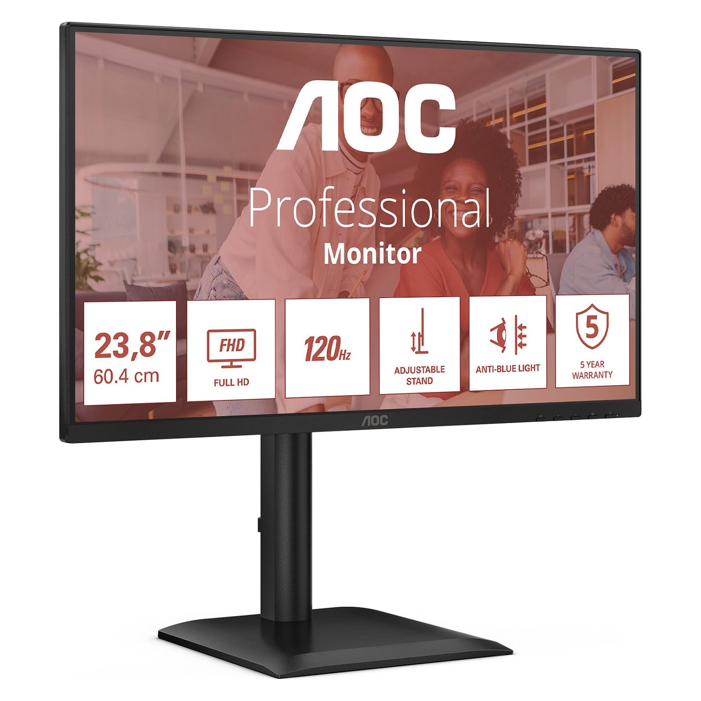 60,5cm (23,8") 24E4U 16:09 HDMI+DP+USB IPS Lift black