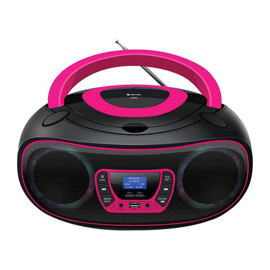 Denver DAB+ Boombox Mit DAB+/FM-Radio, Bluetooth-Funktion,pink