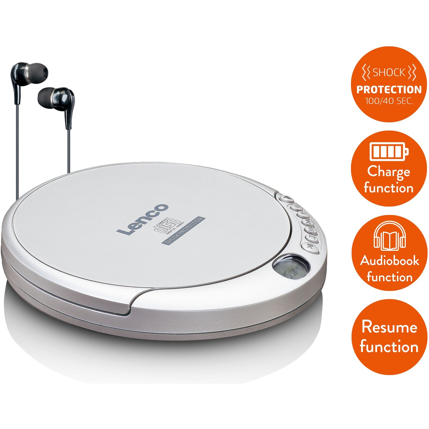 Lenco CD-201 silber