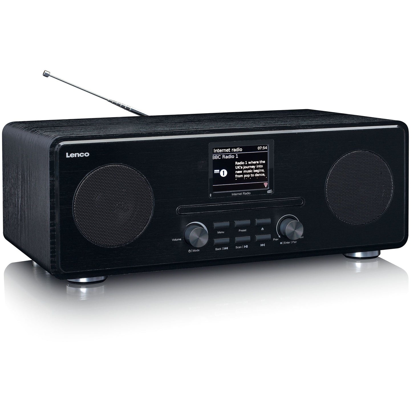 LENCO DIR-260BK Internetradio mit DAB+, BT & CD, schwarz