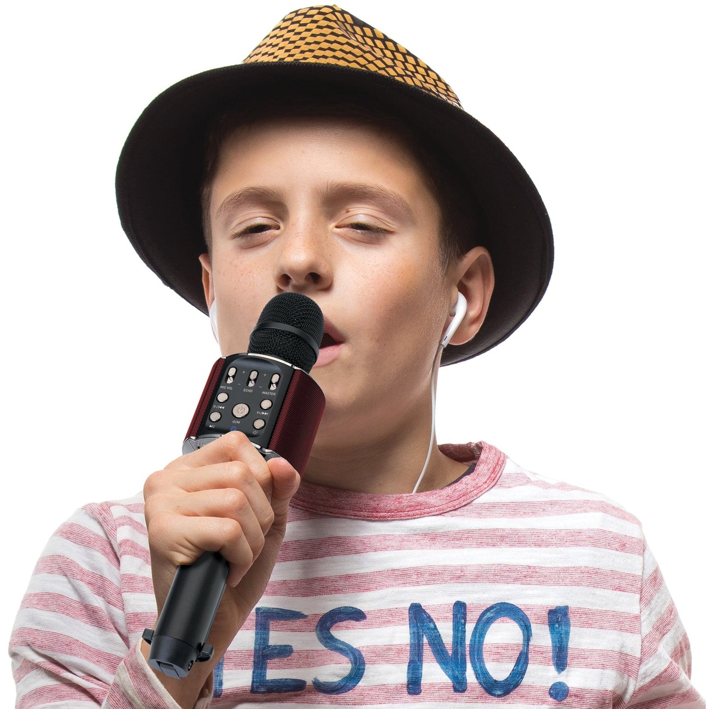 LENCO BMC-090 Karaoke-Mikrofon, schwarz