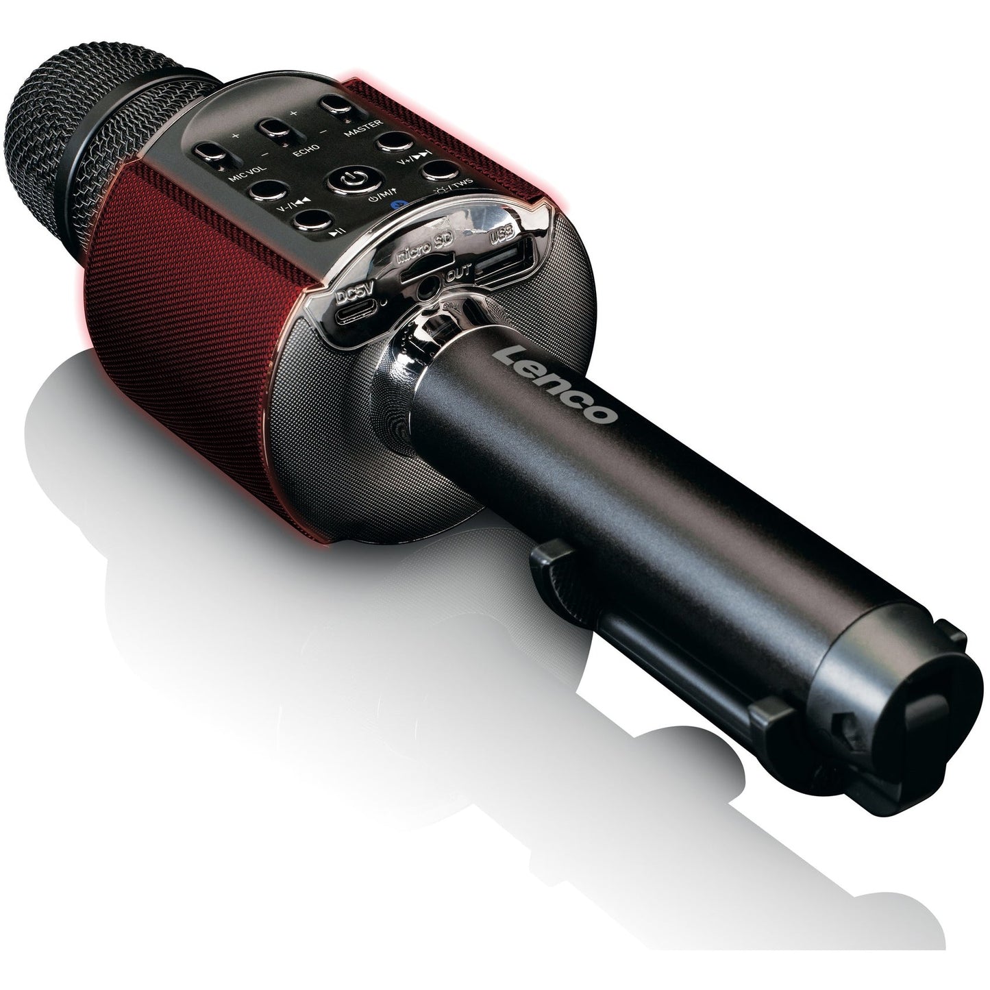 LENCO BMC-090 Karaoke-Mikrofon, schwarz