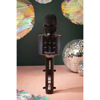 LENCO BMC-090 Karaoke-Mikrofon, schwarz