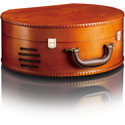 LENCO TT-34 Koffer-Plattenspieler im Holzgehuse mit USB