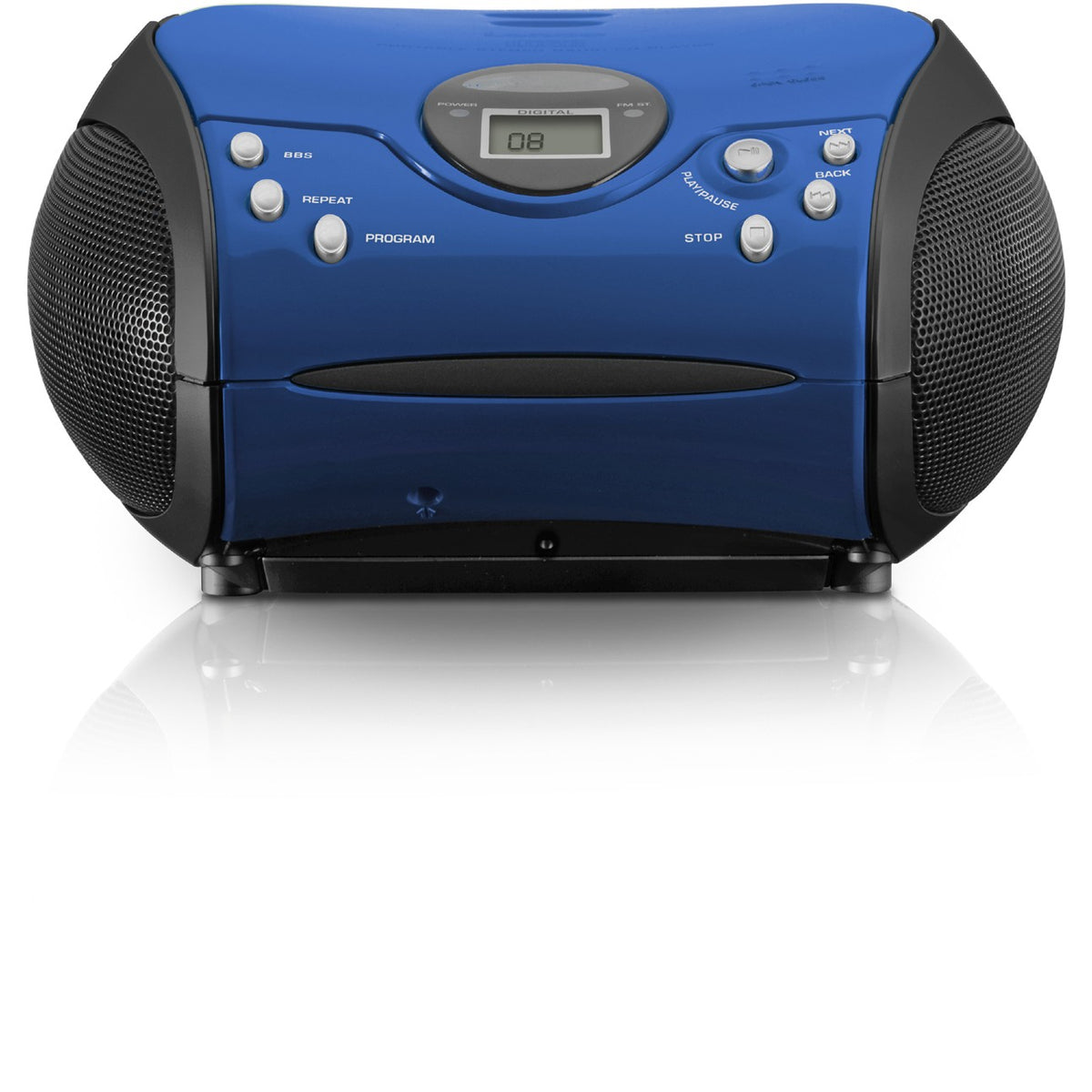 Lenco SCD-24 blau/schwarz
