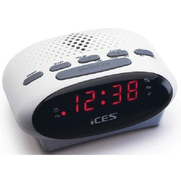 LENCO ICR-210 FM-Uhrenradio & Radiowecker. wei