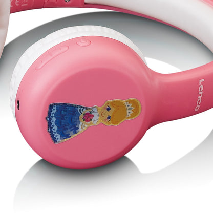 LENCO HPB-110PK - Faltbare Bluetooth-Kopfhrer fr Kids. pink