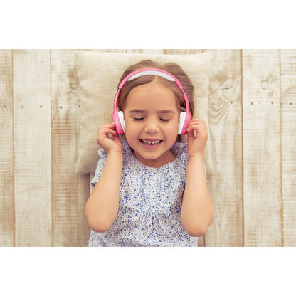 LENCO HPB-110PK - Faltbare Bluetooth-Kopfhrer fr Kids. pink