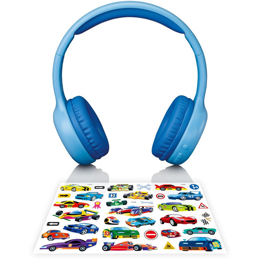 LENCO HPB-110BU - Faltbare Bluetooth-Kopfhrer fr Kids. blau