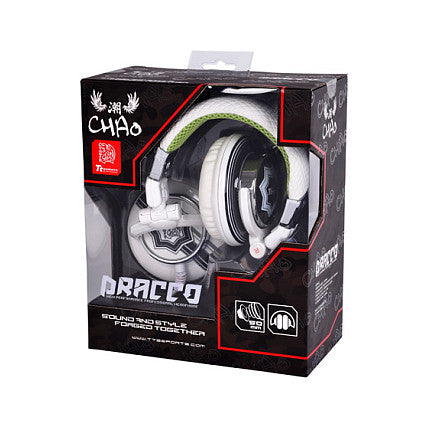 Thermaltake TteSPORTS/Headset/DRACCO/White/3.5mm/Stereo