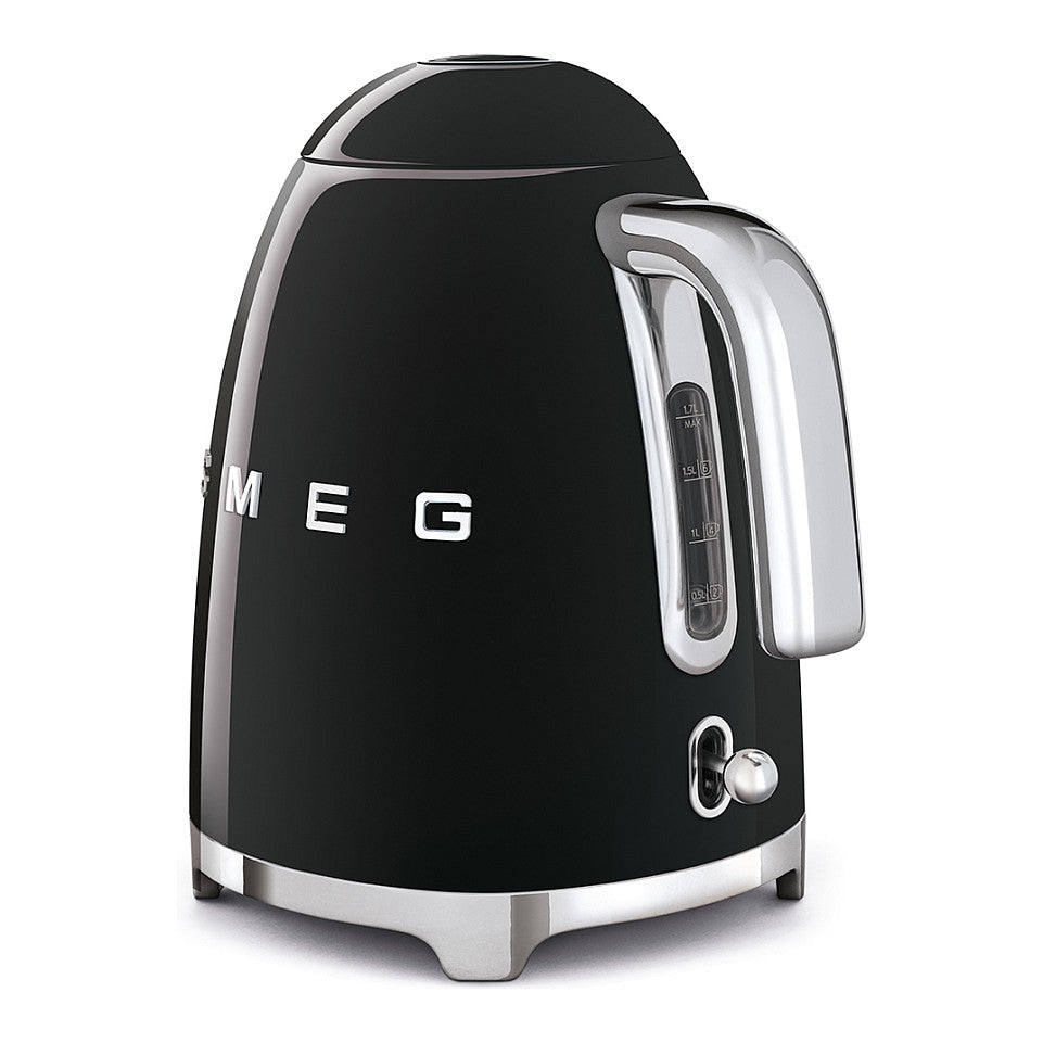 SMEG Wasserkocher 50s Style KLF03BLEU, schwarz