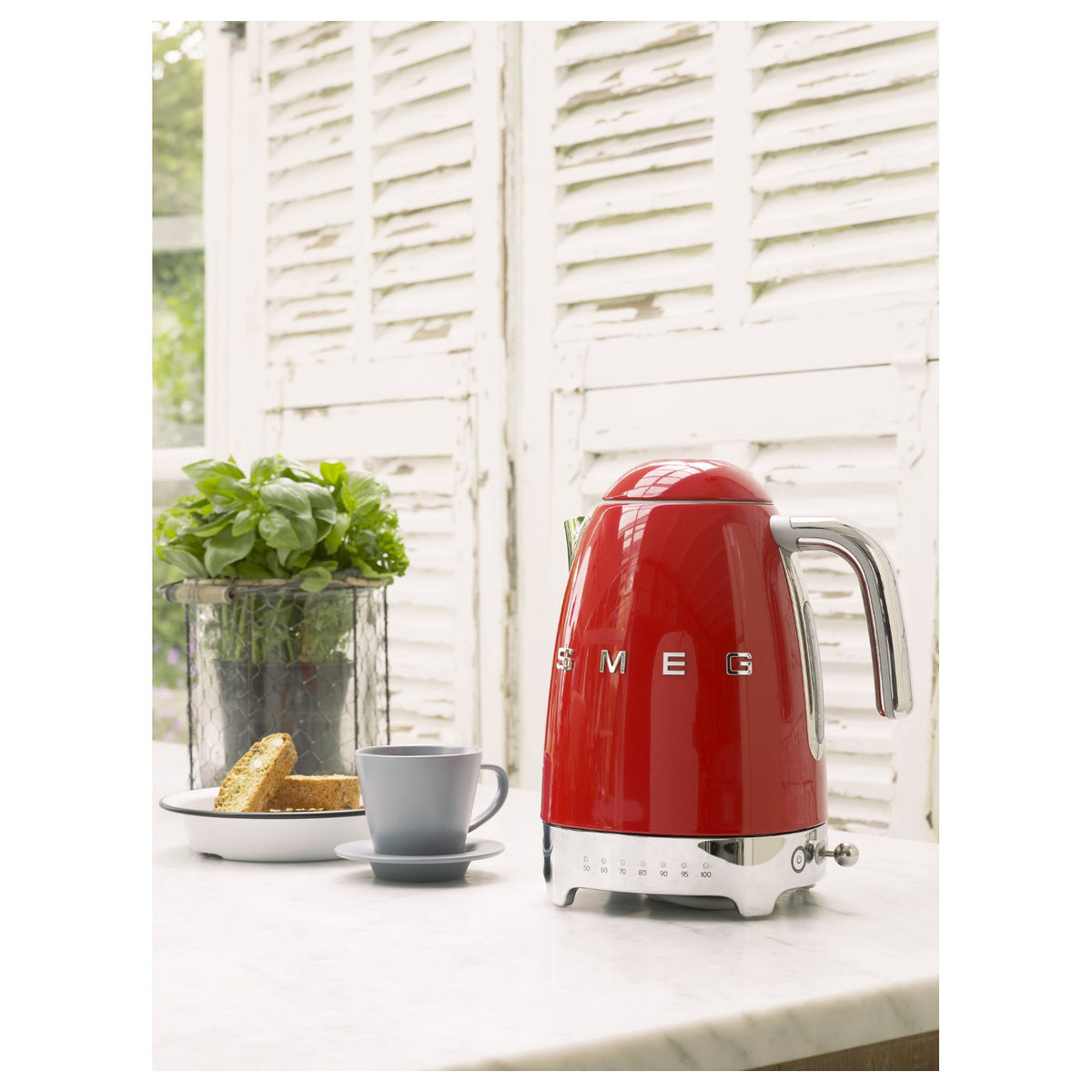 SMEG Wasserkocher 50s Style KLF04RDEU, rot