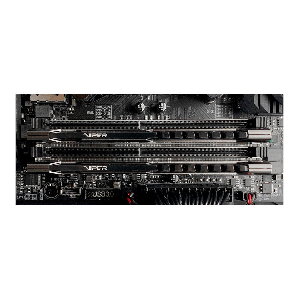 32 GB Patriot DIMM 3600 (2x 16 GB) Dual-Kit (grau, PVS432G360C8K, Viper Steel, INTEL XMP)