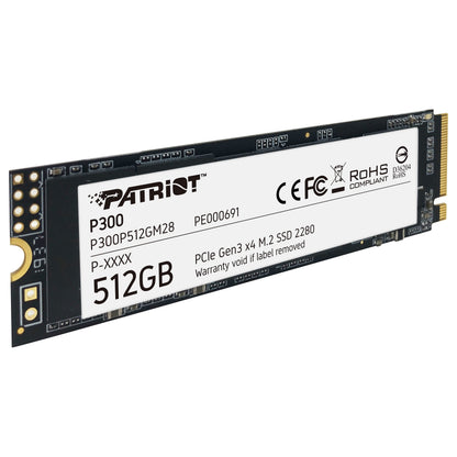 M.2 Patriot P300 512 GB (PCIe 3.0 x4, NVMe 1.3, M.2 2280)