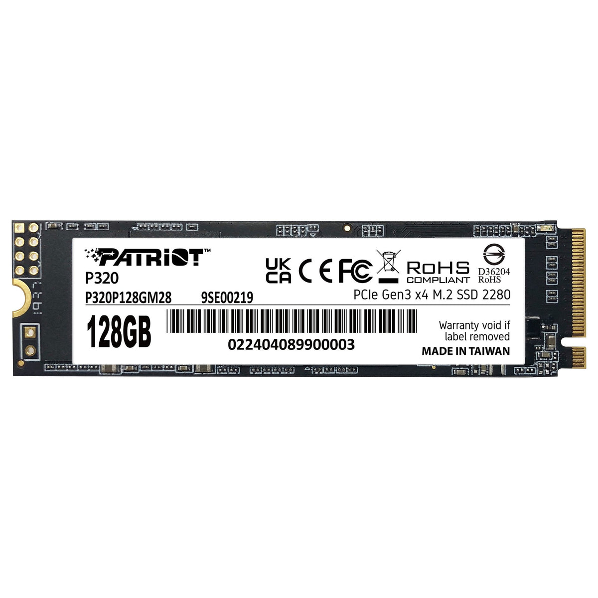 Patriot 128GB M.2 P320 PCIe 3.0 NVME 1600/1000 PE995