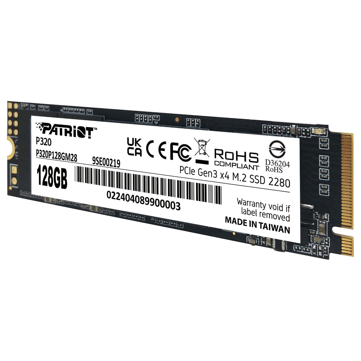 Patriot 128GB M.2 P320 PCIe 3.0 NVME 1600/1000 PE995