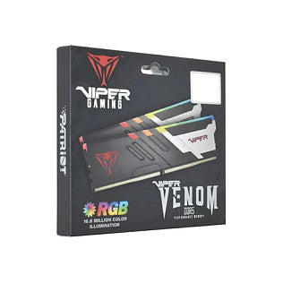 32 GB Patriot DIMM 6800 (2x 16 GB) Dual-Kit (schwarz, PVVR532G680C34K, Viper Venom RGB, INTEL XMP)