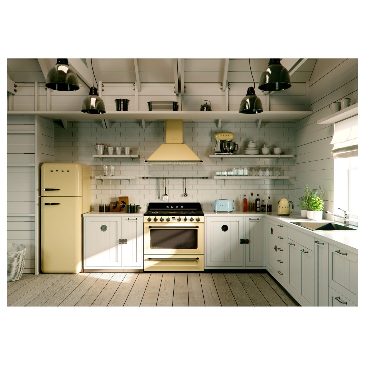 SMEG TSF01PBEU Toaster 2 Scheiben Pastellblau